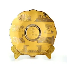 Pelat Logam Souvenir Kado 3d